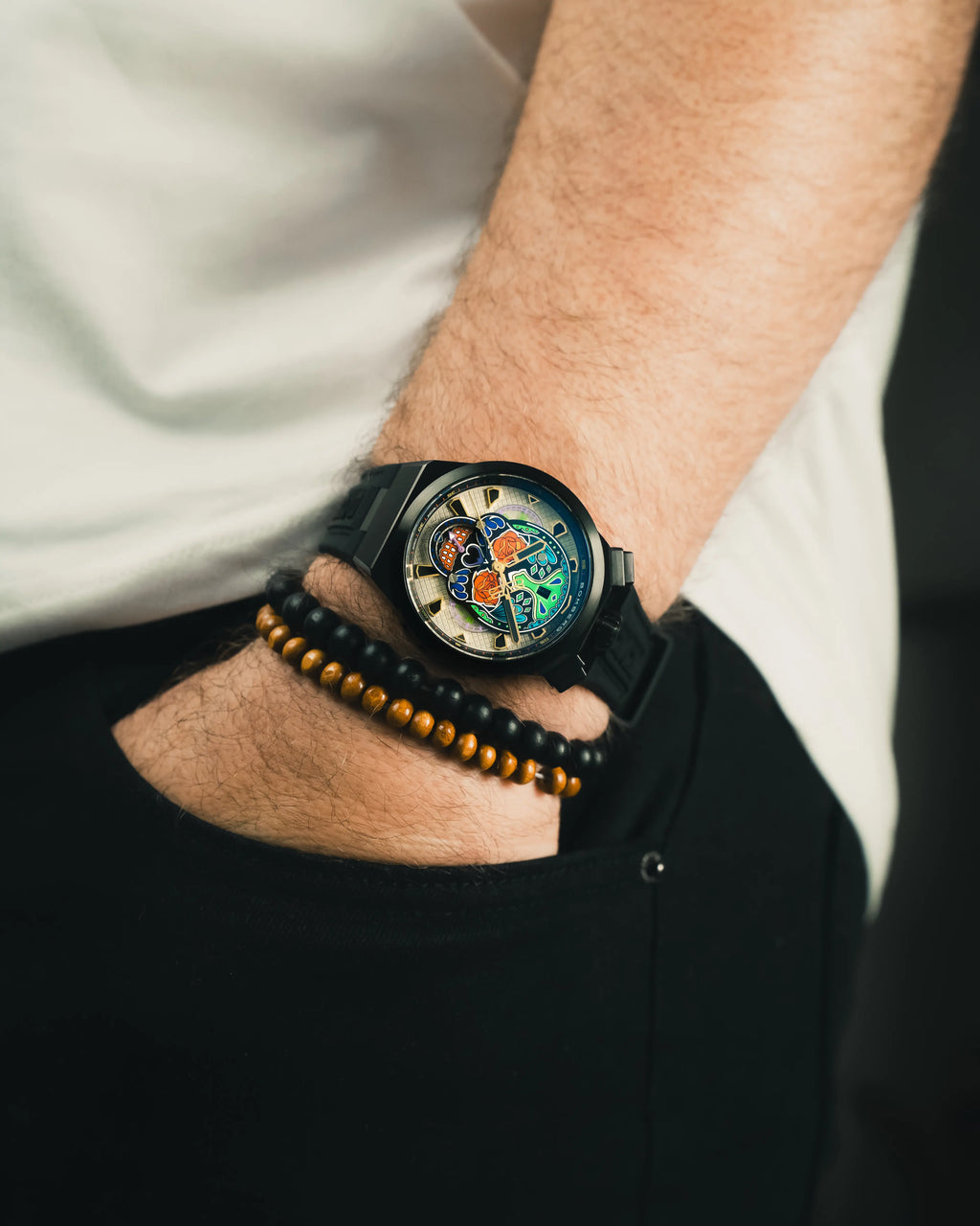 2026 New Arrival CHRONO SKULL THROWBACK EDITION - COLORIDO BLACK wholesalehk.shop