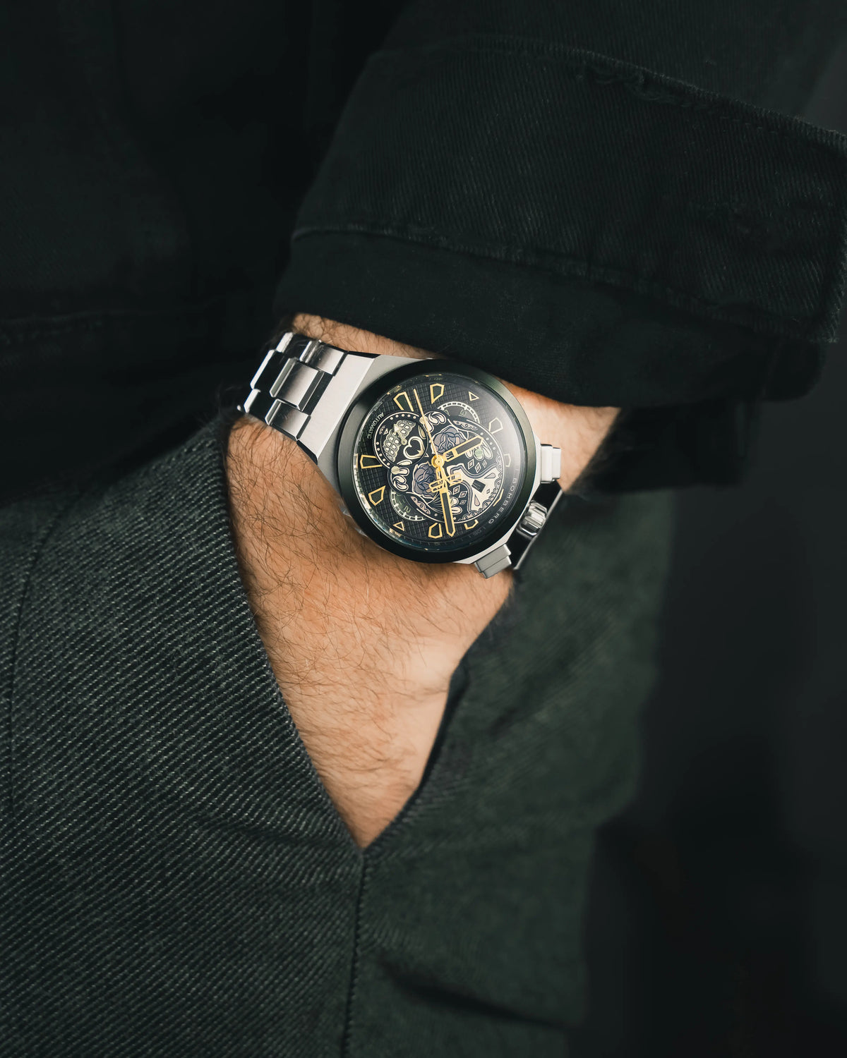 2026 New Arrival CHRONO SKULL THROWBACK EDITION - SILVER wholesalehk.shop