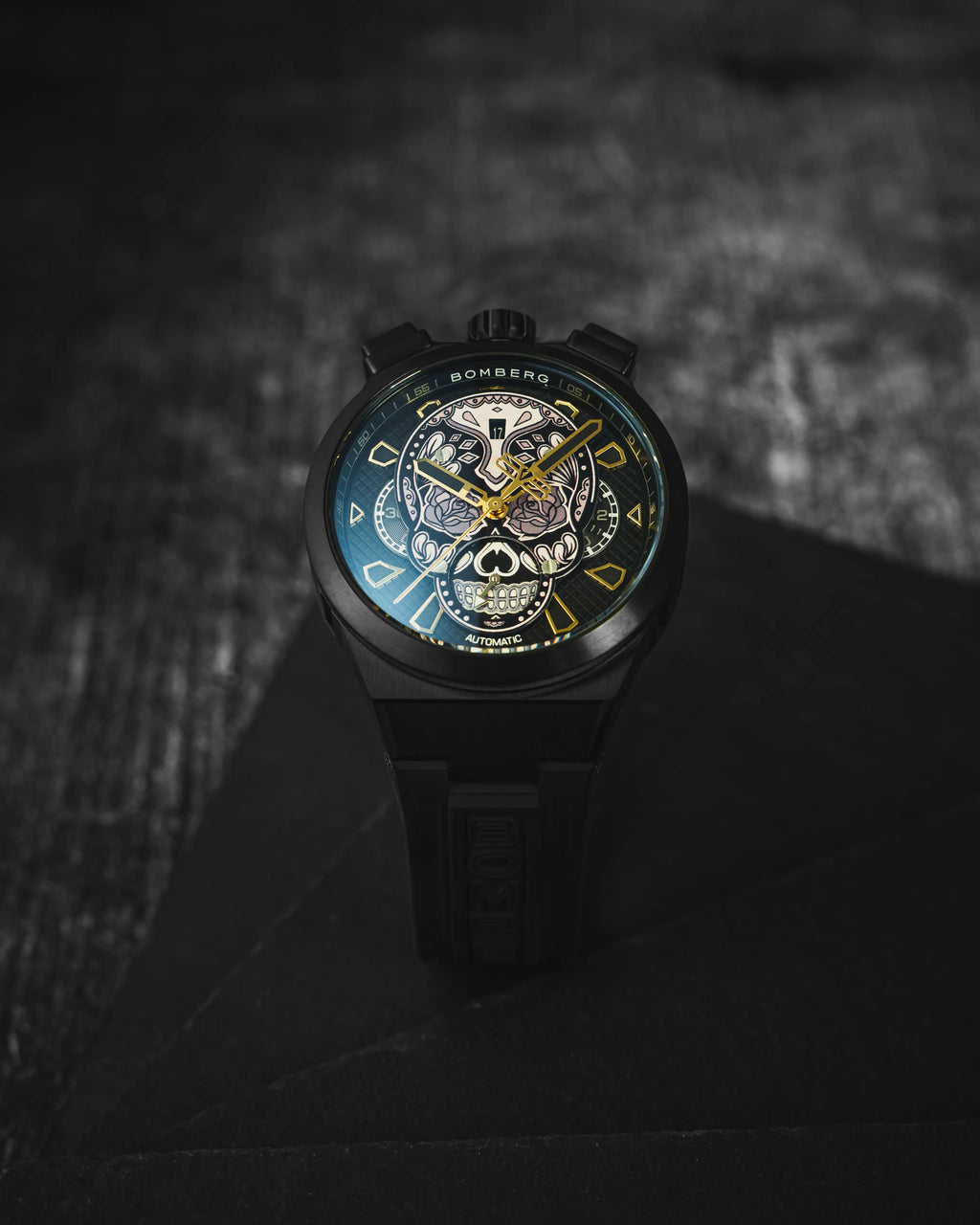2026 New Arrival CHRONO SKULL THROWBACK EDITION - ALL BLACK wholesalehk.shop