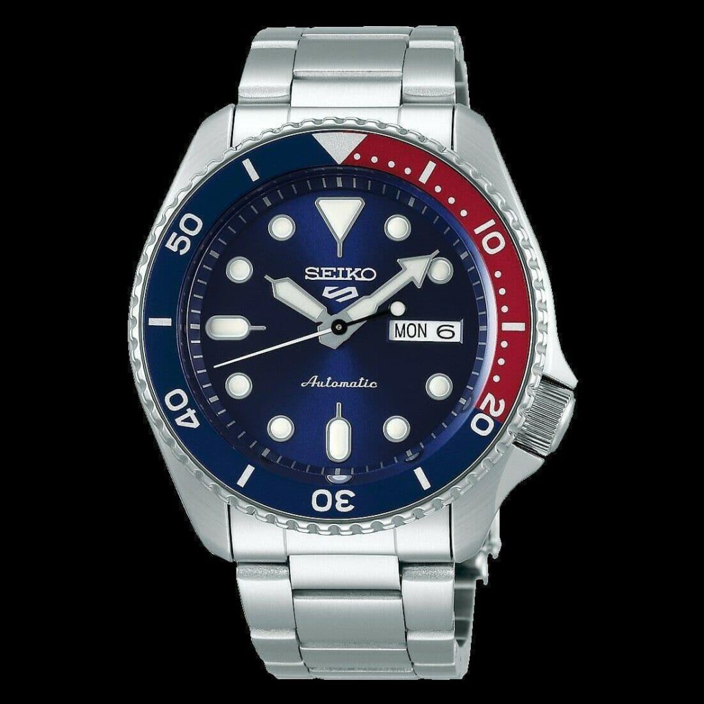 Seiko 5 Sports Automatic Blue Dial Silver Steel Strap Watch For Men - SRPD53K1 wholesalehk.shop