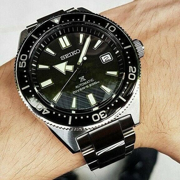 Seiko Prospex Automatic Diver Black Dial Silver Steel Strap Watch For Men - SPB051J1 wholesalehk.shop