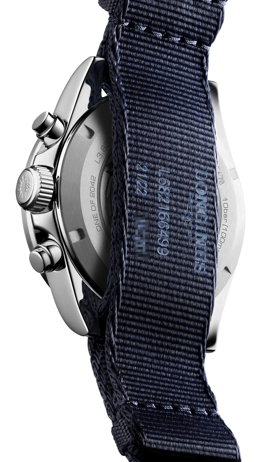 Limited Edition Longines Conquest Marco Odermatt Automatic Chronograph Blue Dial Fabric Strap Interchangeable Blue NATO Strap Mens Watch L3.835.4.91.2 wholesalehk.shop