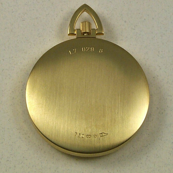 Longines 18kt Gold Mens Open Face Swiss Pocket Watch Gold Dial L7.029.6.44.1 wholesalehk.shop
