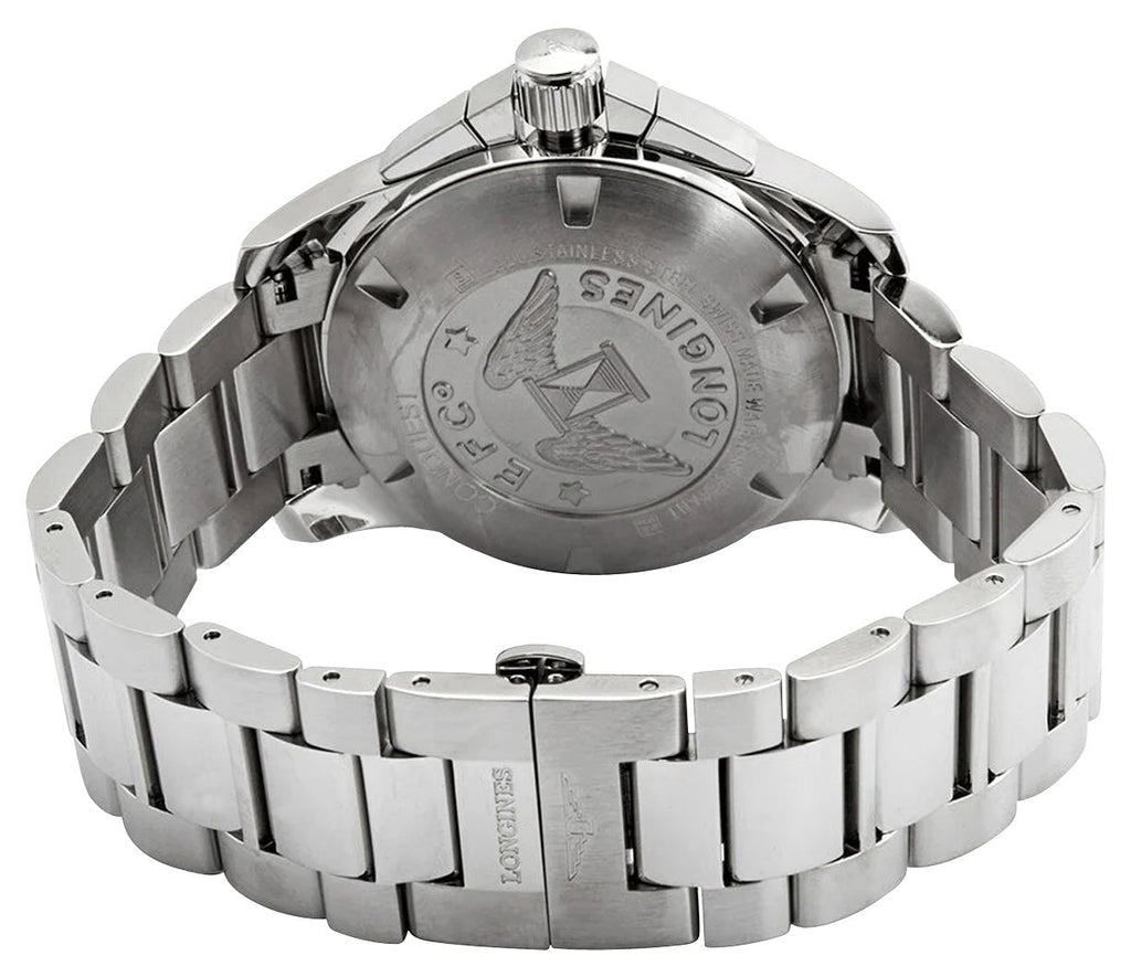 Longines Conquest Automatic Chronograph Stainless Steel Blue Dial Date Divers Mens Watch L3.801.4.96.6 wholesalehk.shop