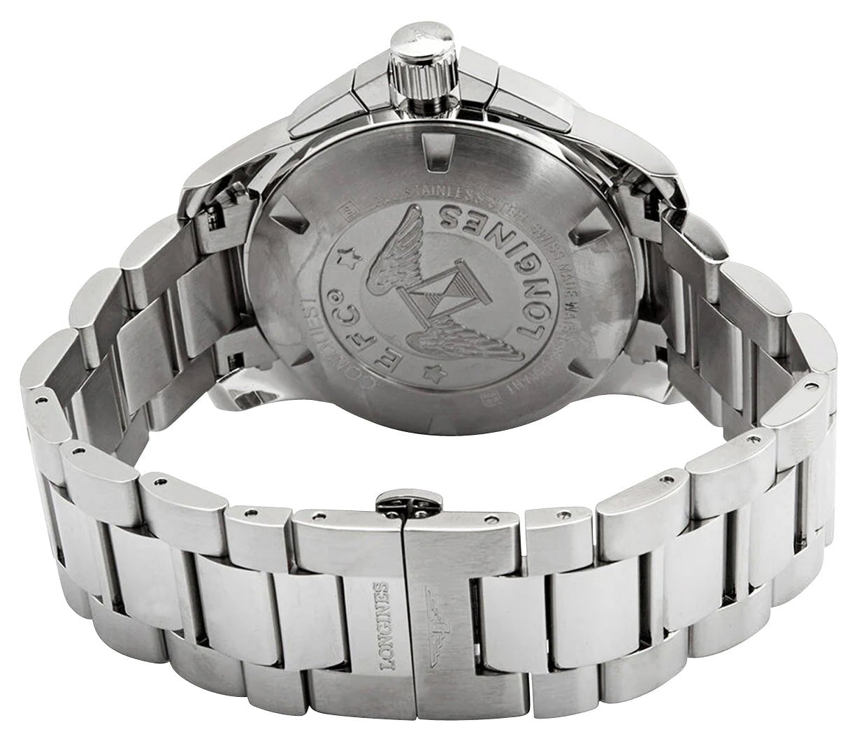 Longines Conquest Automatic Chronograph Stainless Steel Blue Dial Date Divers Mens Watch L3.801.4.96.6 wholesalehk.shop