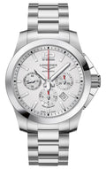 Longines Conquest Automatic Chronograph Stainless Steel Silver Dial Date Divers Mens Watch L3.801.4.76.6 wholesalehk.shop