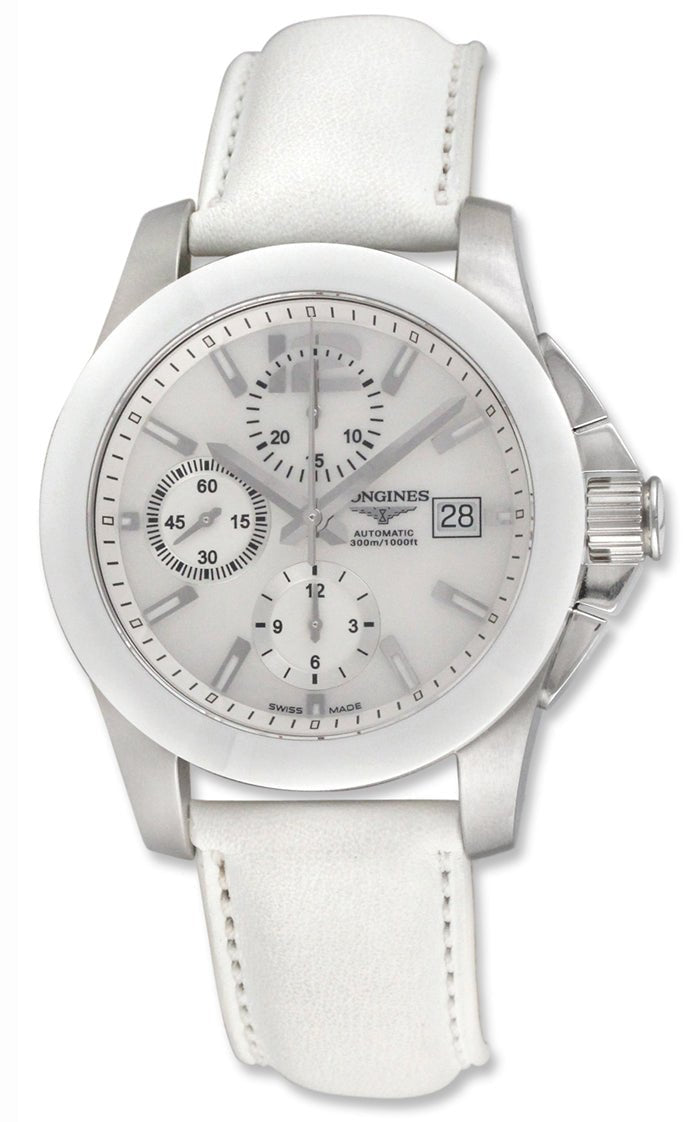 Longines Conquest Automatic Chronograph Steel & Ceramic Mens Watch Date L3.661.4.86.0 wholesalehk.shop