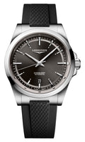 Longines Conquest Automatic Stainless Steel Black Dial Black Rubber Strap Date Mens Watch L3.830.4.52.9 wholesalehk.shop