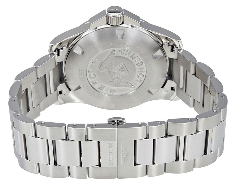 Longines Conquest Automatic Stainless Steel Black Dial Date Divers Mens Watch L3.778.4.58.6 wholesalehk.shop