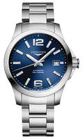 Longines Conquest Automatic Stainless Steel Blue Dial Date Divers Mens Watch L3.776.4.99.6 wholesalehk.shop