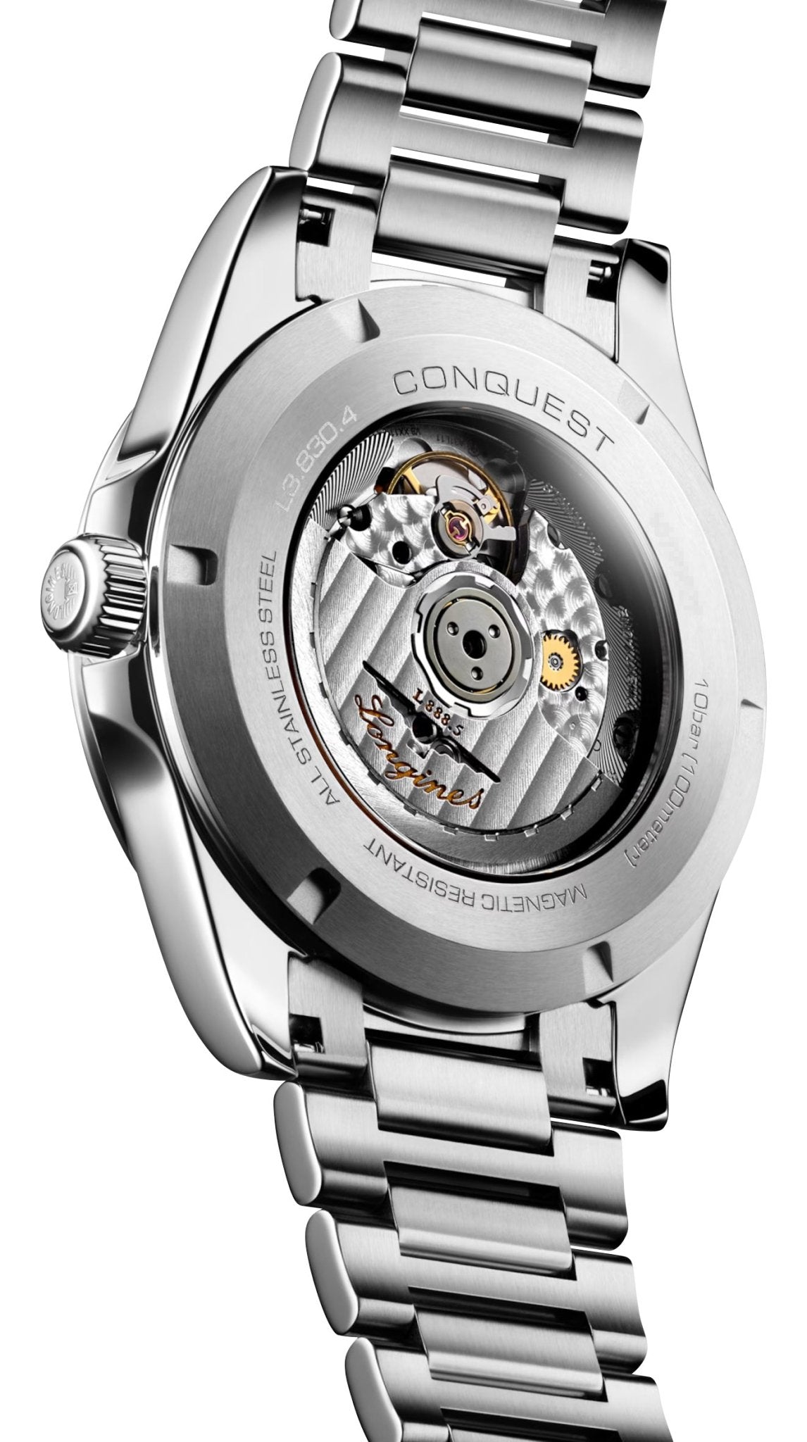 Longines Conquest Automatic Stainless Steel Brown Dial Date Mens Watch L3.830.4.62.6 wholesalehk.shop