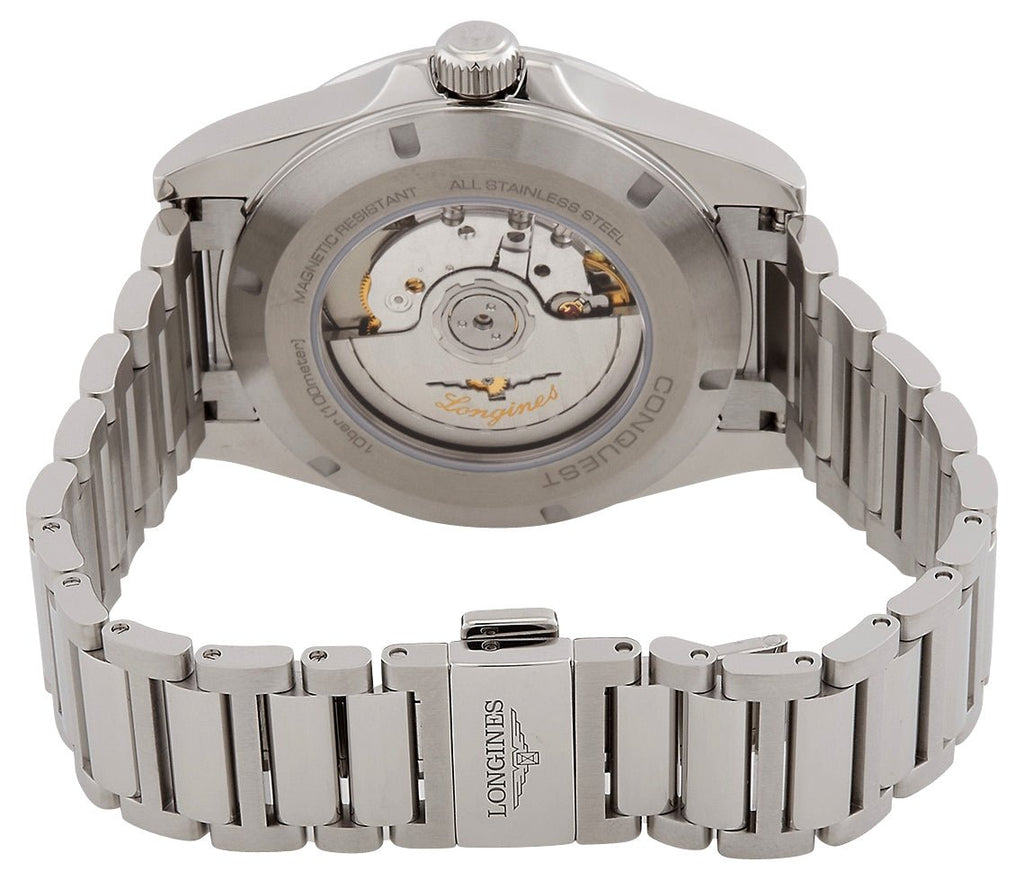 Longines Conquest Automatic Stainless Steel Green Dial Date Mens Watch L3.830.4.02.6 wholesalehk.shop