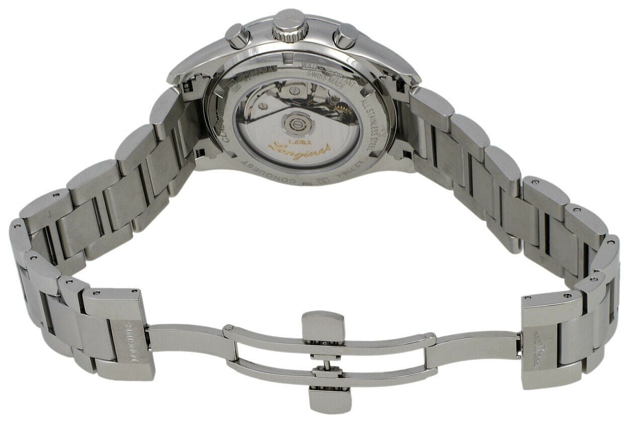 Longines Conquest Classic Automatic Chronograph Moonphase Mens Watch Calendar L2.798.4.72.6 wholesalehk.shop