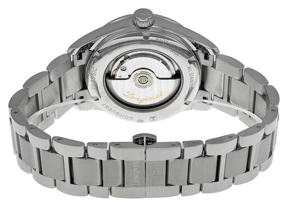 Longines Conquest Classic Automatic Stainless Steel Black Dial GMT Date Mens Watch L2.799.4.56.6 wholesalehk.shop