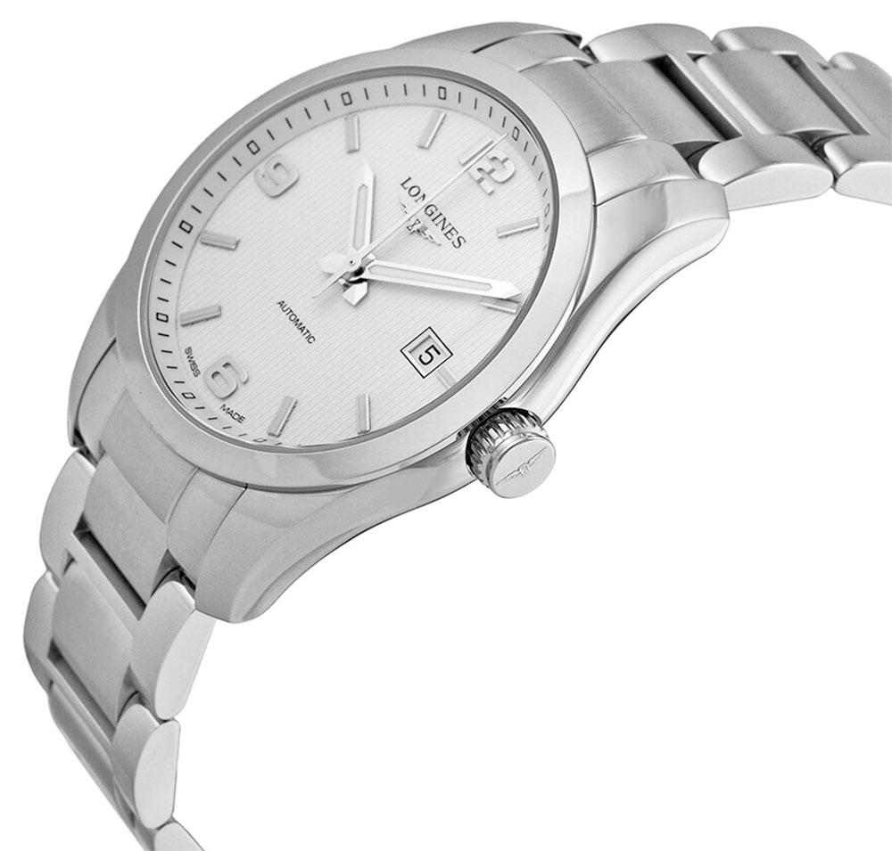 Longines Conquest Classic Automatic Stainless Steel Silver-Tone Dial Date Mens Watch L2.785.4.76.6 wholesalehk.shop