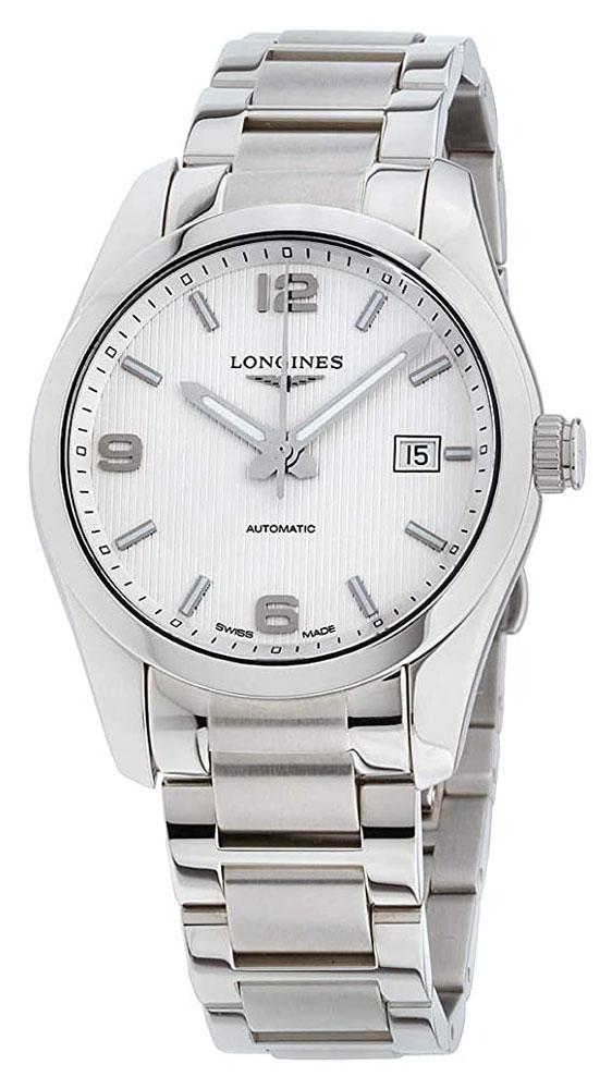 Longines Conquest Classic Automatic Stainless Steel Silver-Tone Dial Date Mens Watch L2.785.4.76.6 wholesalehk.shop