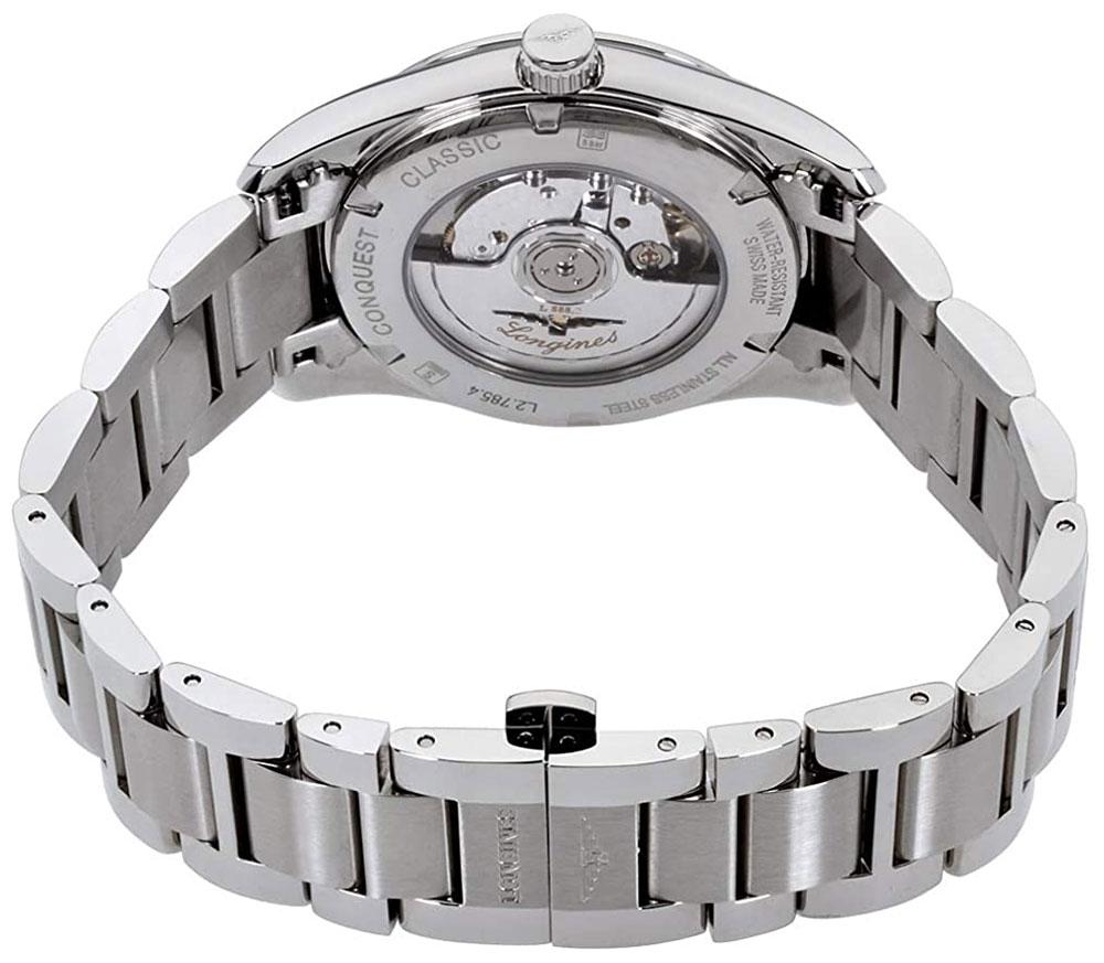 Longines Conquest Classic Automatic Stainless Steel Silver-Tone Dial Date Mens Watch L2.785.4.76.6 wholesalehk.shop