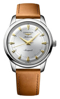 Longines Conquest Heritage Automatic Stainless Steel Silver Dial Brown Leather Strap Mens Watch L1.650.4.72.2 wholesalehk.shop