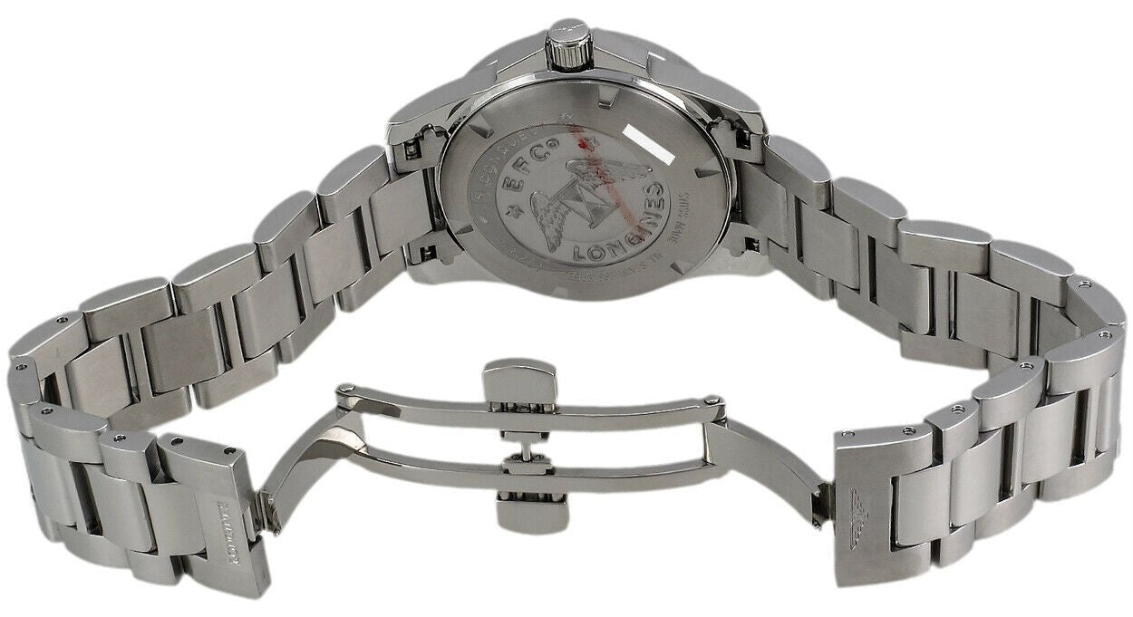 Longines Conquest Steel & Diamond Womens Watch Calendar MOP Dial L3.258.0.87.6 wholesalehk.shop