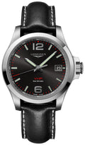 Longines Conquest V.H.P. Black Dial Black Leather Strap 41mm Men's Watch L3.716.4.56.2 wholesalehk.shop