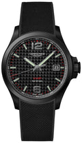 Longines Conquest V.H.P. Black PVD Black Dial Black Rubber Strap Perpetual Calendar Date Quartz Mens Watch L3.726.2.66.9 wholesalehk.shop