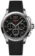 Longines Conquest V.H.P. Chronograph Stainless Steel Black Dial Black Rubber Strap Perpetual Calendar Date Quartz Mens Watch L3.717.4.66.9 wholesalehk.shop