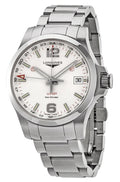 Longines Conquest V.H.P. GMT Stainless Steel Silver Dial Date Quartz Mens Watch L3.718.4.76.6 wholesalehk.shop