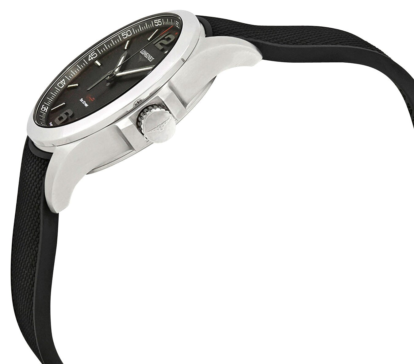 Longines Conquest V.H.P. Stainless Steel Black Dial Black Rubber Strap Perpetual Calendar Date Quartz Mens Watch L3.716.4.56.9 wholesalehk.shop