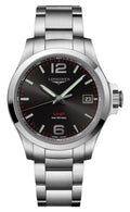 Longines Conquest V.H.P. Stainless Steel Black Dial Perpetual Calendar Date Quartz Mens Watch L3.716.4.56.6 wholesalehk.shop