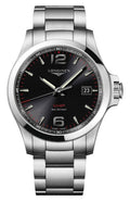 Longines Conquest V.H.P. Stainless Steel Black Dial Perpetual Calendar Date Quartz Mens Watch L3.726.4.56.6 wholesalehk.shop