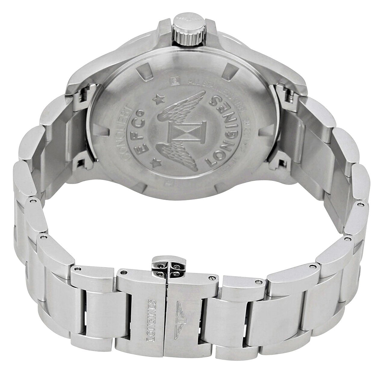 Longines Conquest V.H.P. Stainless Steel Silver Dial Perpetual Calendar Date Quartz Mens Watch L3.716.4.76.6 wholesalehk.shop