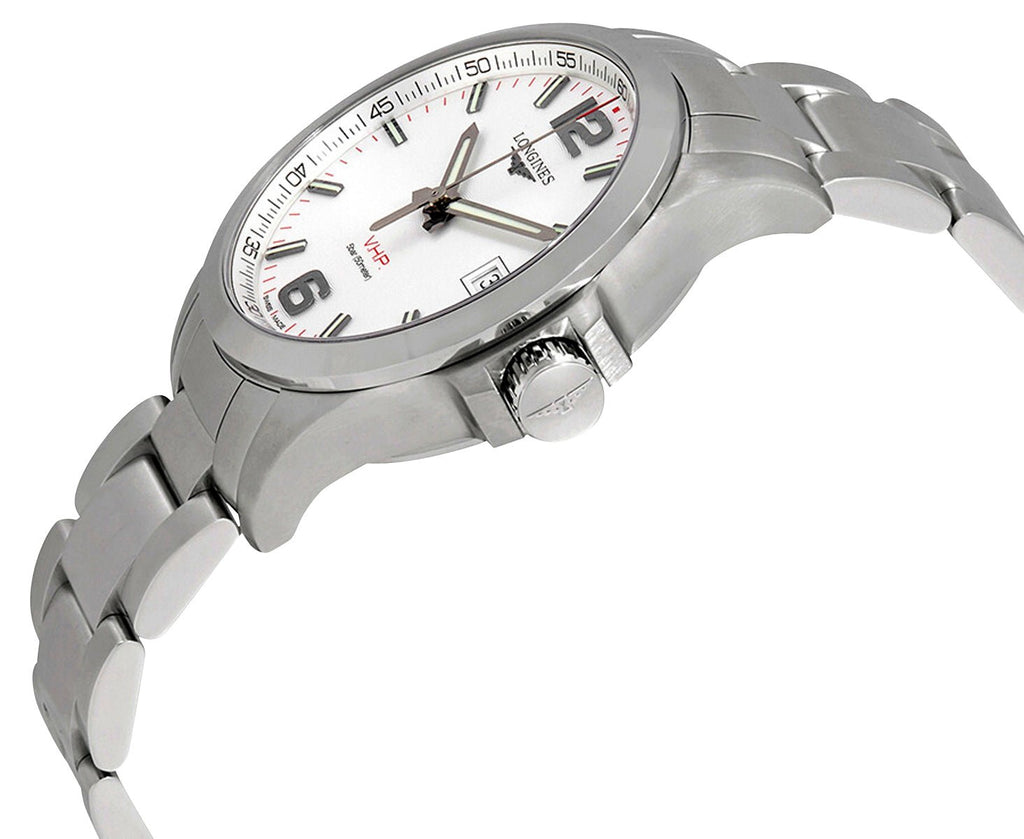 Longines Conquest V.H.P. Stainless Steel Silver Dial Perpetual Calendar Date Quartz Mens Watch L3.716.4.76.6 wholesalehk.shop