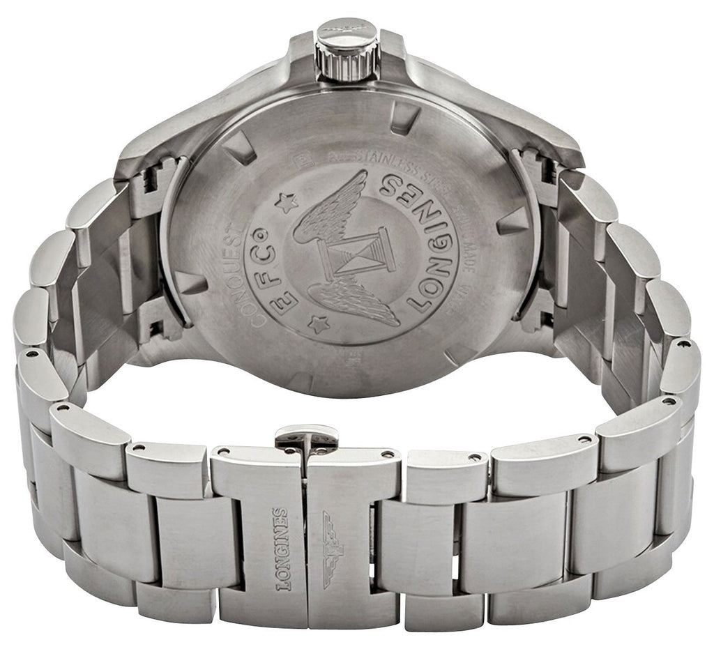Longines Conquest V.H.P. Stainless Steel Silver Dial Perpetual Calendar Date Quartz Mens Watch L3.726.4.76.6 wholesalehk.shop
