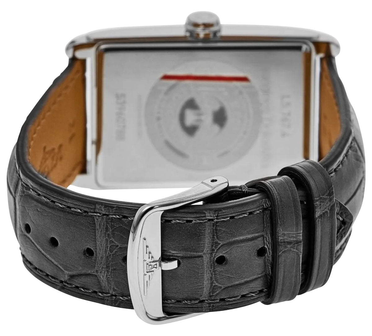 Longines DolceVita Automatic Stainless Steel Silver Dial Black Leather Strap Date Mens Watch L5.767.4.73.0 wholesalehk.shop