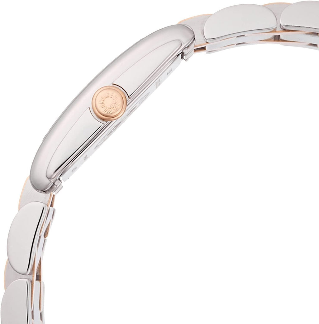 Longines DolceVita Stainless Steel & Rose Gold Mother-Of-Pearl Dial Diamonds Rectangle Quartz Womens Watch L5.258.5.87.7 wholesalehk.shop