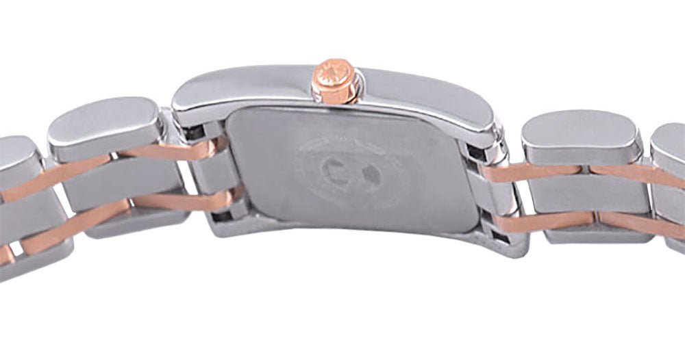 Longines DolceVita Stainless Steel & Rose Gold Mother-Of-Pearl Dial Rectangle Quartz Womens Watch L5.158.5.97.7 wholesalehk.shop