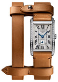 Longines DolceVita x YVY Stainless Steel Silver Dial Brown Leather Strap Diamonds Quartz Womens Watch L5.255.0.71.B wholesalehk.shop