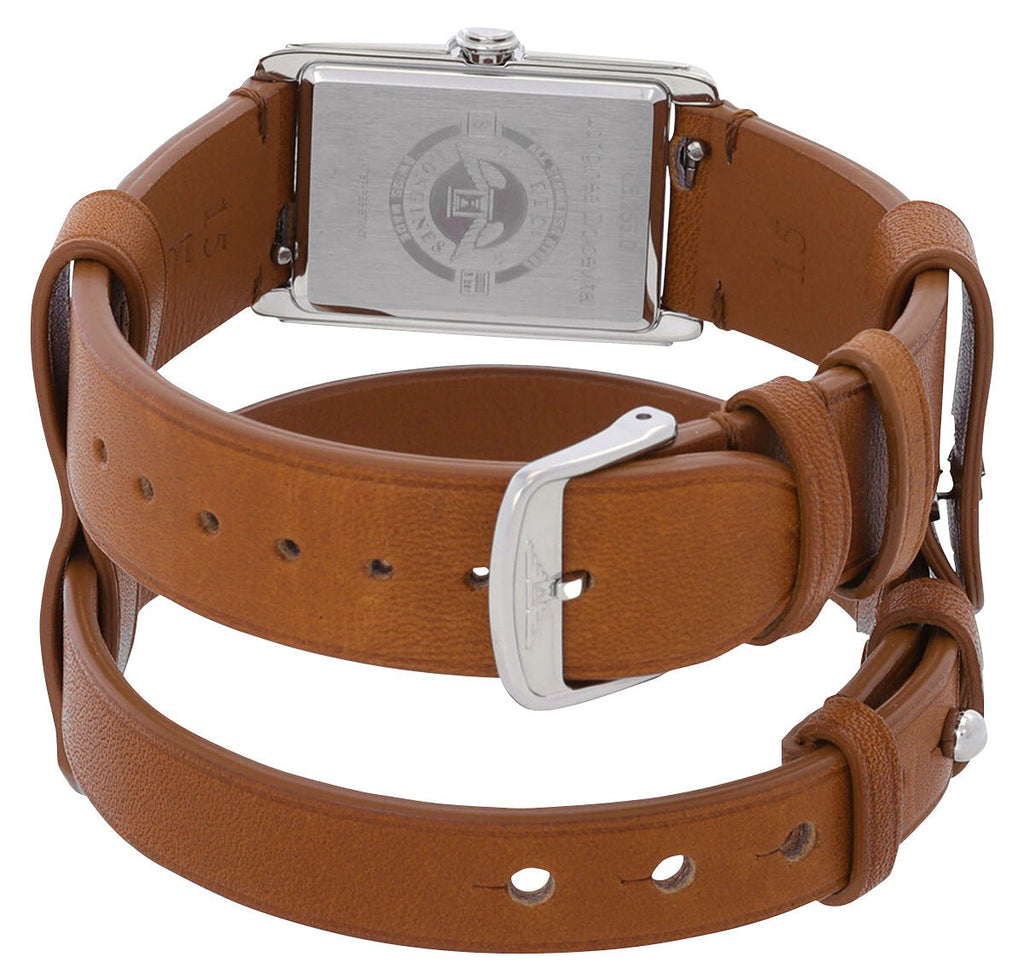 Longines DolceVita x YVY Stainless Steel Silver Dial Brown Leather Strap Diamonds Quartz Womens Watch L5.255.0.71.B wholesalehk.shop