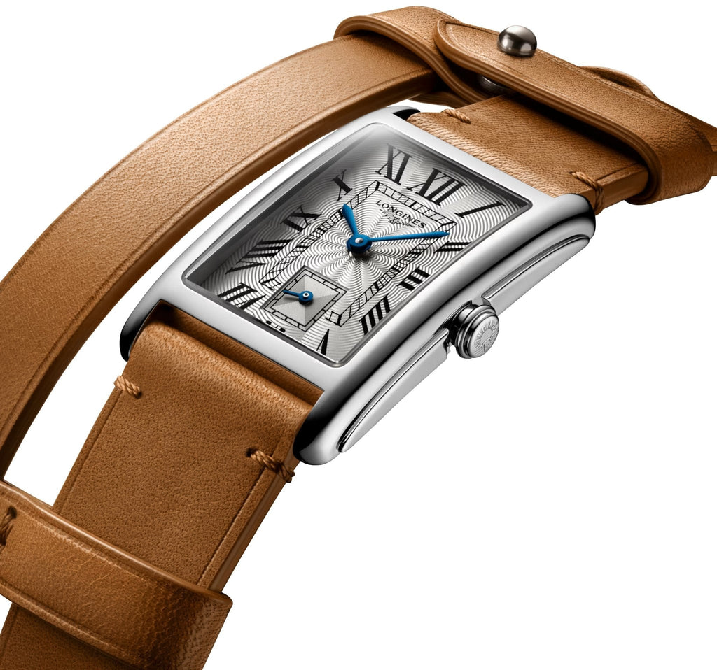 Longines DolceVita x YVY Stainless Steel Silver Dial Brown Leather Strap Quartz Womens Watch L5.512.4.71.B wholesalehk.shop