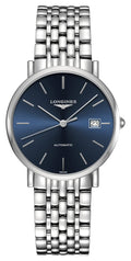 Longines Elegant Automatic Stainless Steel Blue Dial Date Mens Watch L4.810.4.92.6 wholesalehk.shop