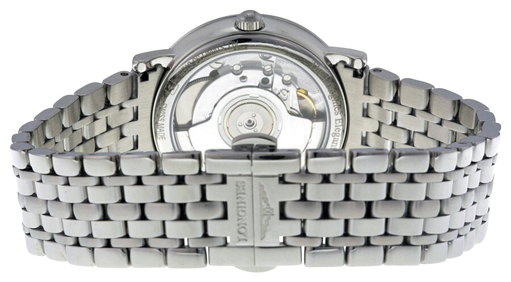 Longines Elegant Automatic Stainless Steel Mother-Of-Pearl Dial Diamonds Date Womens Watch L4.809.0.87.6 wholesalehk.shop