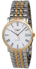 Longines Elegant Collection Automatic Steel & 18k Rose Gold Plated Mens Watch L4.809.5.11.7 wholesalehk.shop