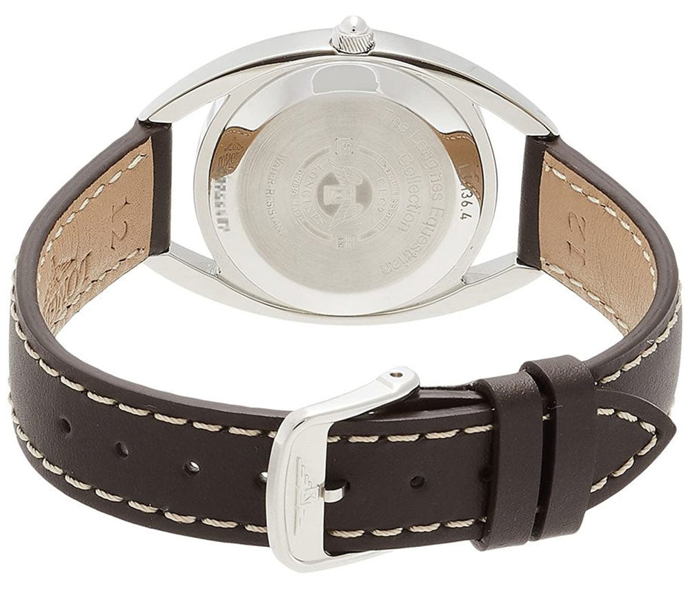 Longines Equestrian Stainless Steel Silver Dial Brown Leather Strap Date Quartz Womens Watch L6.136.4.71.2 wholesalehk.shop
