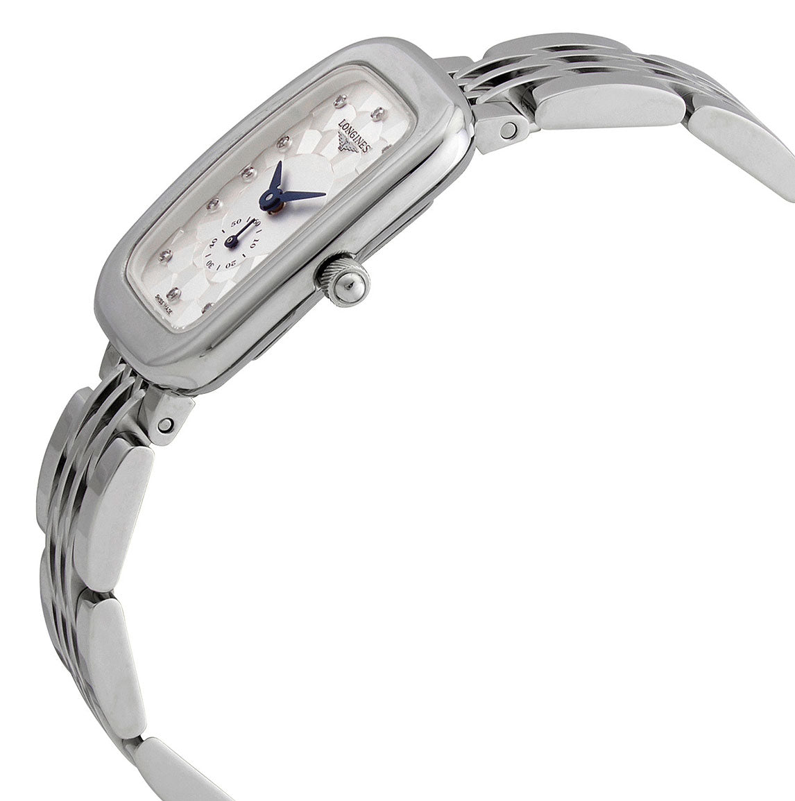 Longines Equestrian Stainless Steel Silver Dial Diamonds Quartz Womens Watch L6.141.4.77.6 wholesalehk.shop
