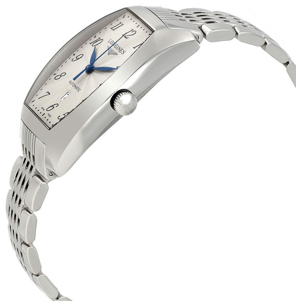 Longines Evidenza Automatic Stainless Steel Tonneau Silver Dial Date Unisex Watch L2.342.4.73.6 wholesalehk.shop