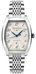 Longines Evidenza Automatic Stainless Steel Tonneau Silver Dial Date Unisex Watch L2.342.4.73.6 wholesalehk.shop