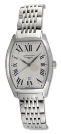Longines Evidenza Stainless Steel Tonneau Silver Dial Date Quartz Mens Watch L2.655.4.71.6 wholesalehk.shop