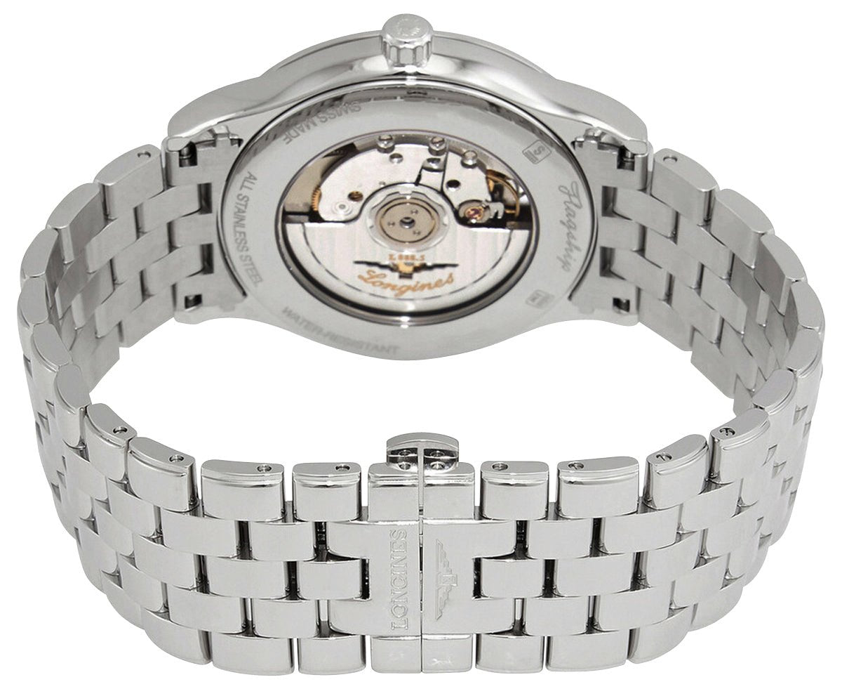 Longines Flagship Automatic Stainless Steel Black Dial Date Mens Watch L4.984.4.52.6 wholesalehk.shop