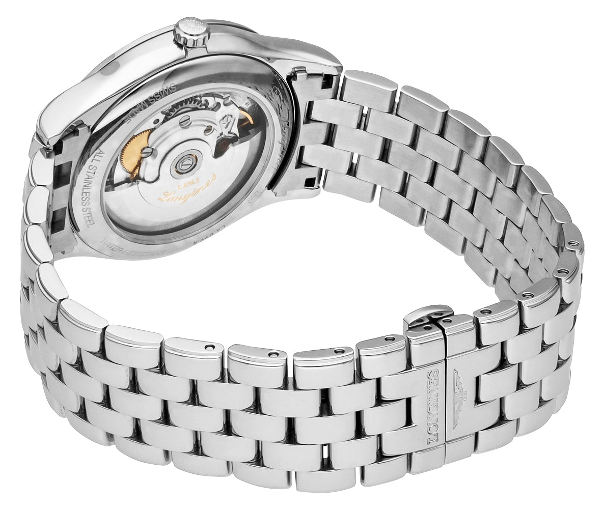 Longines Flagship Automatic Stainless Steel White Dial Day/Date Mens Watch L4.899.4.21.6 wholesalehk.shop