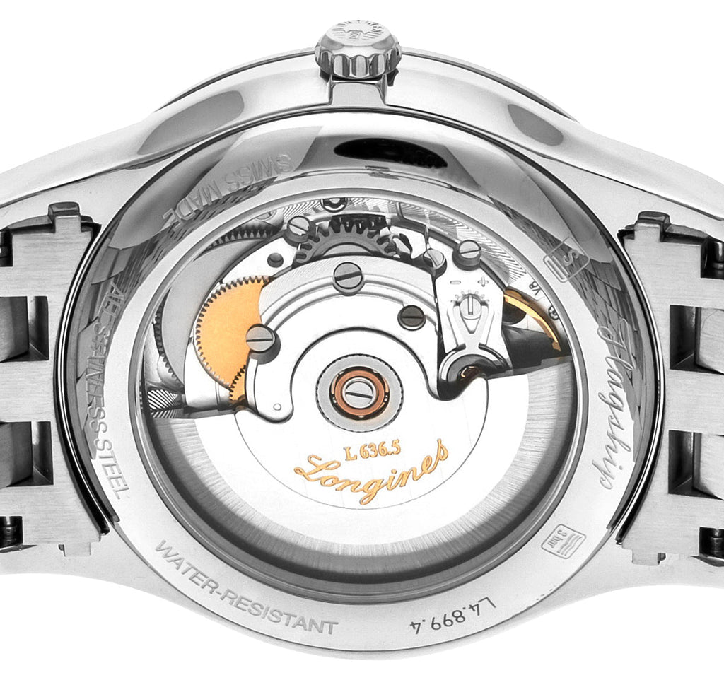 Longines Flagship Automatic Stainless Steel White Dial Day/Date Mens Watch L4.899.4.21.6 wholesalehk.shop